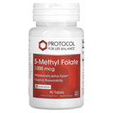 Protocol for Life Balance, 5-Methyl Folate, 1,000 mcg, 90 Tablets - Supply Center USA