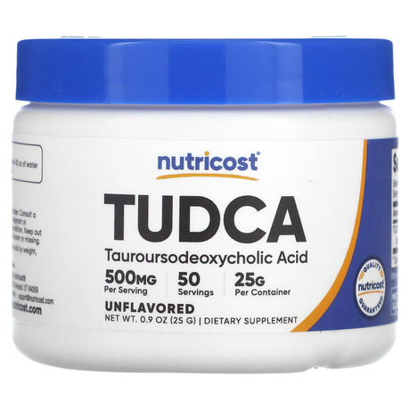 Nutricost, TUDCA, Unflavored, 0.9 oz (25 g) - Supply Center USA