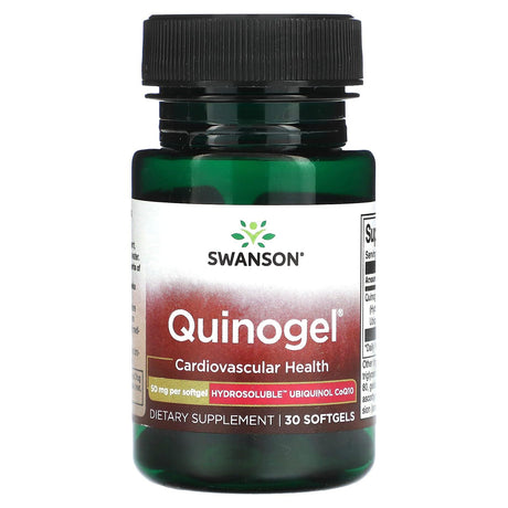 Swanson, Quinogel, 50 mg, 30 Softgel - Supply Center USA