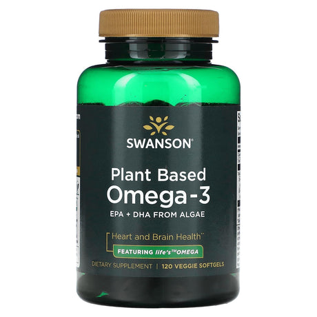 Swanson, Plant Based Omega-3, 120 Veggie Capsules - Supply Center USA