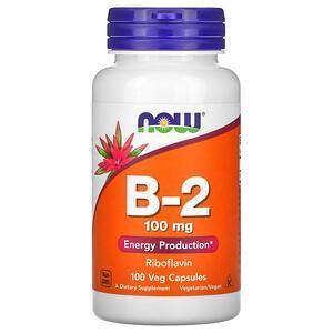 Now Foods, B-2, 100 mg, 100 Veg Capsules - Supply Center USA