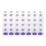 Ezy Dose, Weekly 4X/Day with Push Button Pop-Outs Medtime Planner, 1 Count - Supply Center USA