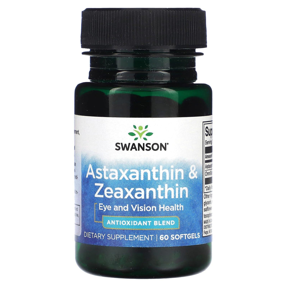 Swanson, Astaxanthin & Zeaxanthin, 60 Softgels - Supply Center USA