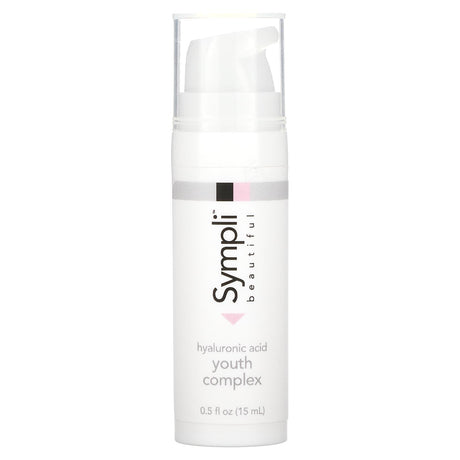 Sympli Beautiful, Hyaluronic Acid Youth Complex, Trial Size, 0.5 fl oz (15 ml) - Supply Center USA