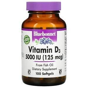 Bluebonnet Nutrition, Vitamin D3, 125 mcg (5,000 IU), 100 Softgels - Supply Center USA