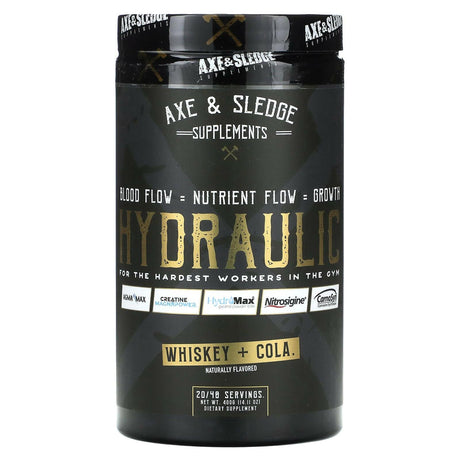 Axe & Sledge Supplements, Hydraulic, Whiskey + Cola, 14.11 oz (400 g) - Supply Center USA