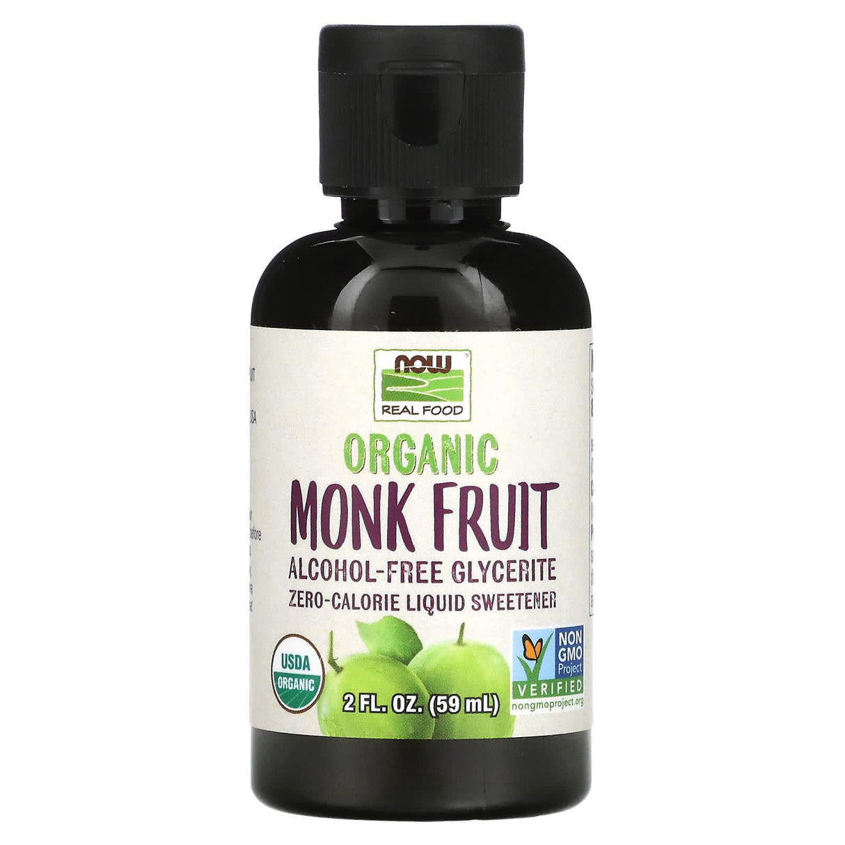 NOW Foods, Organic Monk Fruit, Liquid Sweetener, 2 fl oz (59 ml) - Supply Center USA