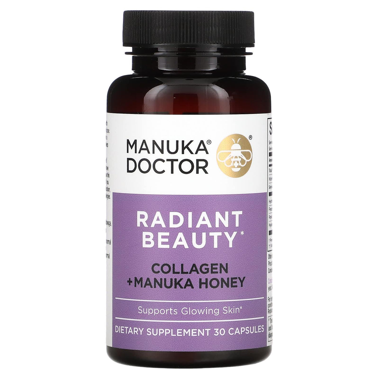 Manuka Doctor, Radiant Beauty, Collagen + Manuka Honey, 30 Capsules - Supply Center USA