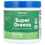 Nutricost, Organic Super Greens, Unflavored, 3.7 oz (103 g) - Supply Center USA