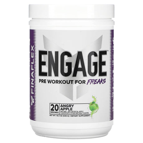 Finaflex, Engage, Pre Workout For Freaks, Angry Apple, 19.3 oz (545 g) - Supply Center USA