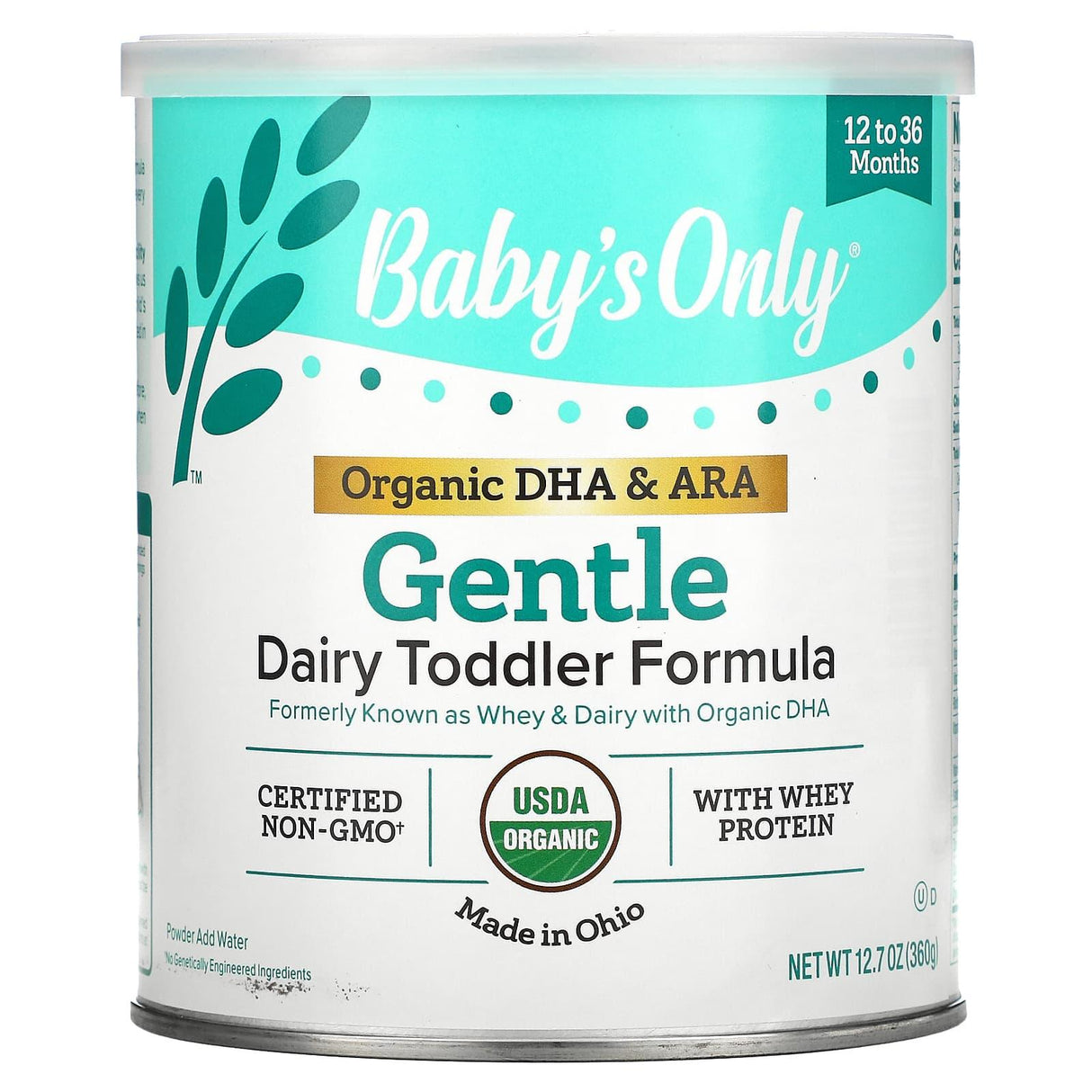 Nature's One, Dairy Toddler Formula, Gentle, 12 to 36 Months, 12.7 oz (360 g) - Supply Center USA