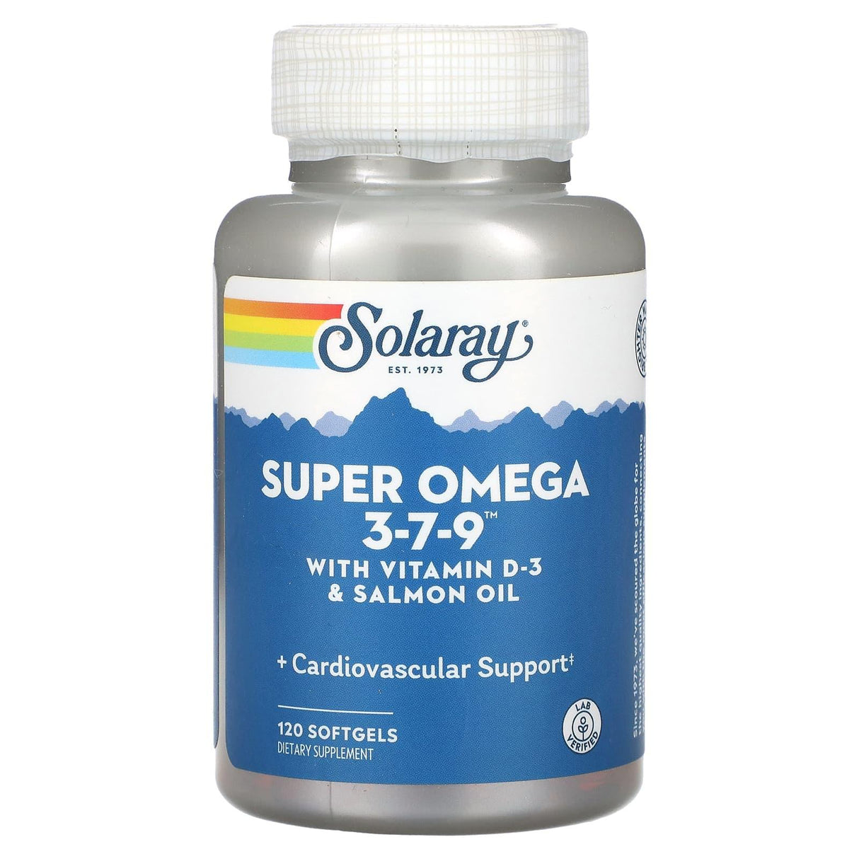 Solaray, Super Omega 3-7-9 with Vitamin D-3 & Salmon Oil, 120 Softgels - Supply Center USA