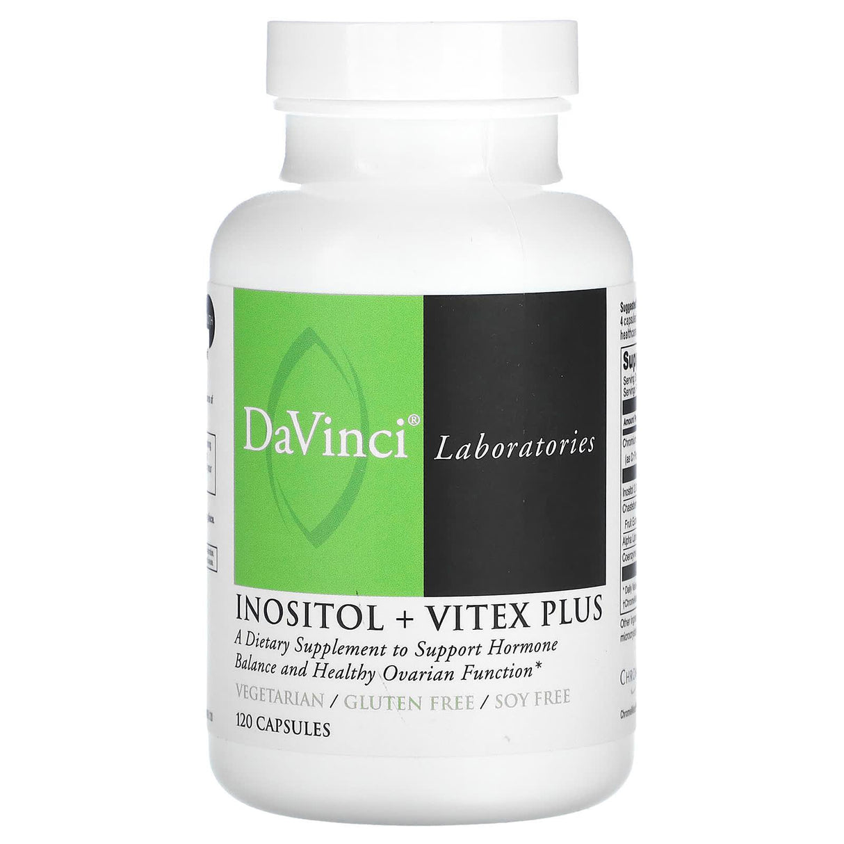 DaVinci Laboratories of Vermont, Inositol + Vitex Plus , 120 Capsules - Supply Center USA