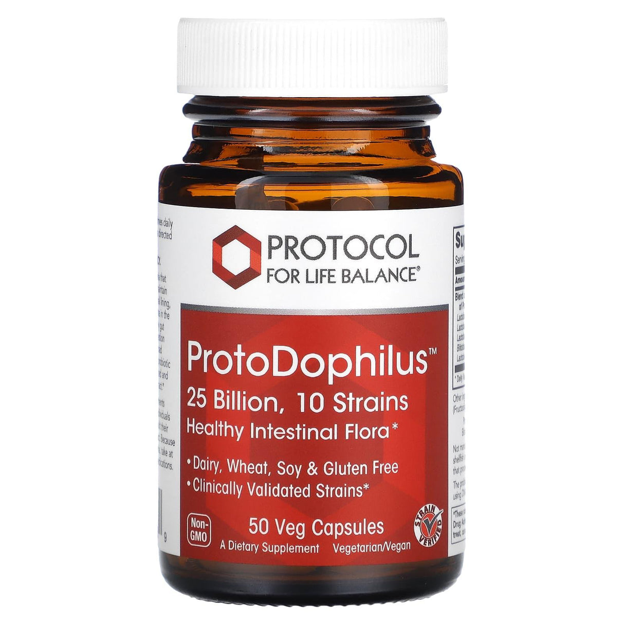 Protocol for Life Balance, ProtoDophilus, 25 Billion, 50 Veg Capsules - Supply Center USA