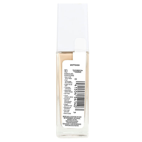 Maybelline, Super Stay, Active Wear Foundation, 110 Porcelain, 1 fl oz (30 ml) - Supply Center USA