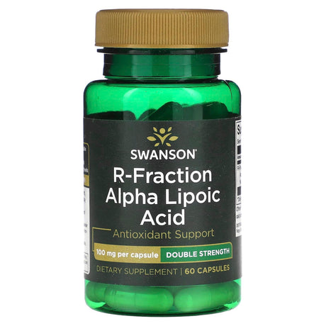 Swanson, R-Fraction Alpha Lipoic Acid, Double Strength, 100 mg, 60 Capsules - Supply Center USA