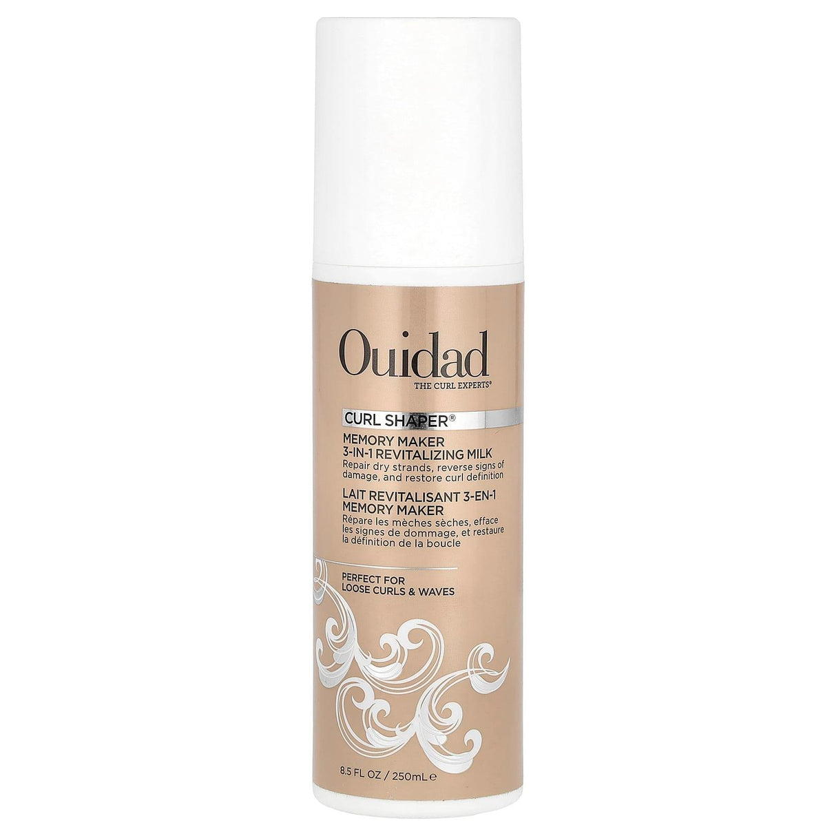 Ouidad, Curl Shaper®, Memory Maker 3-In-1 Revitalizing Milk, 8.5 fl oz (250 ml) - Supply Center USA