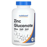 Nutricost, Zinc Gluconate, 50 mg, 120 Capsules - Supply Center USA