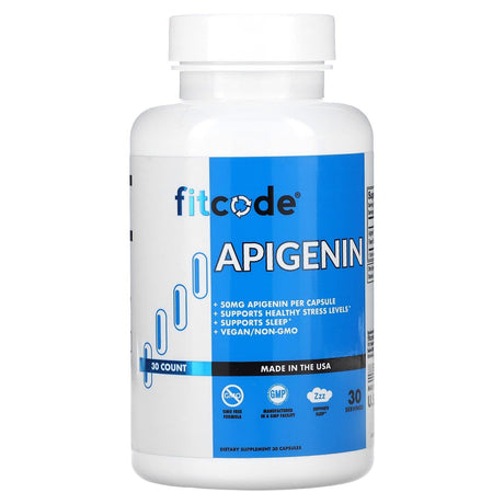 FITCODE, Apigenin, 50 mg, 30 Capsules - Supply Center USA