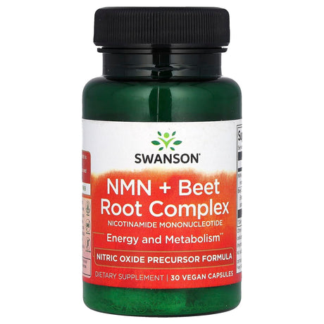 Swanson, NMN + Beet Root Complex, 30 Vegan Capsules - Supply Center USA