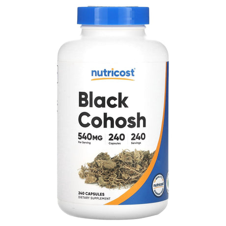 Nutricost, Black Cohosh, 540 mg, 240 Capsules - Supply Center USA