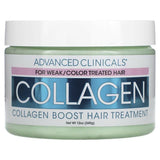 Advanced Clinicals, Collagen Boost Hair Treatment, 12 oz (340 g) - Supply Center USA