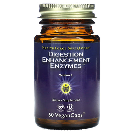 HealthForce Superfoods, Digestion Enhancement Enzymes, 60 Vegan Caps - Supply Center USA