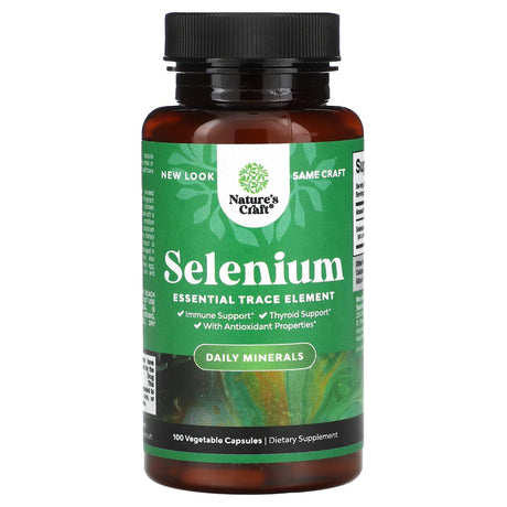 Nature's Craft, Selenium, 100 Vegetable Capsules - Supply Center USA