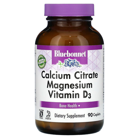 Bluebonnet Nutrition, Calcium Citrate Magnesium Vitamin D3, 90 Caplets - Supply Center USA