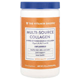 The Vitamin Shoppe, Multi-Source Collagen, Unflavored, 1.06 lbs (482 g) - Supply Center USA