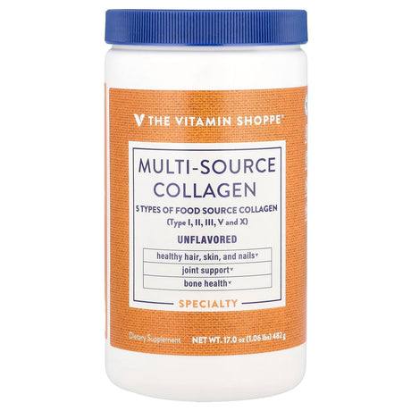 The Vitamin Shoppe, Multi-Source Collagen, Unflavored, 1.06 lbs (482 g) - Supply Center USA