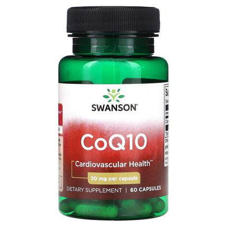 Swanson, CoQ10, 30 mg, 60 Capsules - Supply Center USA