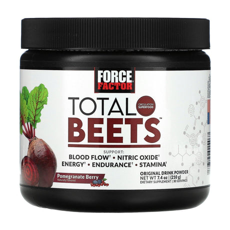 Force Factor, Total Beets, Original Drink Powder, Black Cherry, 7.1 oz (201 g) - Supply Center USA