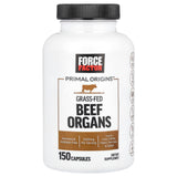 Force Factor, Primal Origins™, Grass-Fed Beef Organs, 3,500 mg, 150 Capsules (700 mg Per Capsule) - Supply Center USA