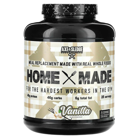 Axe & Sledge Supplements, Home Made, Meal Replacement, Vanilla, 100.35 oz (2,845 g) - Supply Center USA