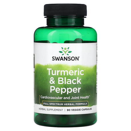 Swanson, Turmeric & Black Pepper, 90 Veggie Capsule - Supply Center USA