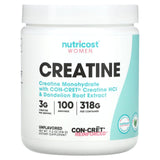 Nutricost, Women, Creatine, Unflavored, 11.2 oz (318 g) - Supply Center USA