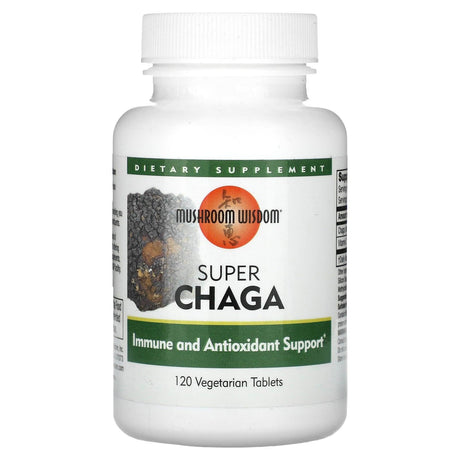 Mushroom Wisdom, Super Chaga, 120 Vegetarian Tablets - Supply Center USA