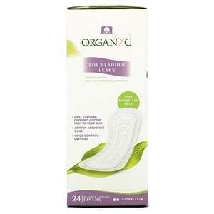 Organyc, Bladder Control Liners, Ultra-Thin, 24 Liners - Supply Center USA