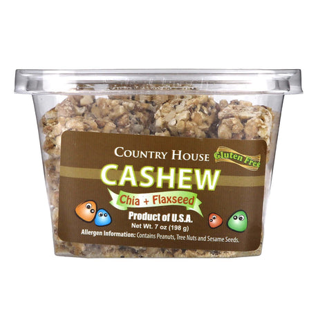 Country House Natural, Cashew, Chia + Flaxseed , 7 oz (198 g) - Supply Center USA