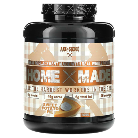 Axe & Sledge Supplements, Home Made, Meal Replacement, Sweet Potato Pie, 6.28 lbs (2,850 g) - Supply Center USA