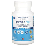 OceanBlue, Professional, Omega-3 2100 With Vitamin K2 & D3, High-Potency, Natural Orange, 60 Softgels - Supply Center USA