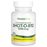 NaturesPlus, Shot-O-B12, 5000 mcg, 30 Tablets - Supply Center USA