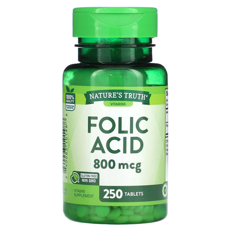 Nature's Truth, Folic Acid, 800 mcg, 250 Tablets - Supply Center USA