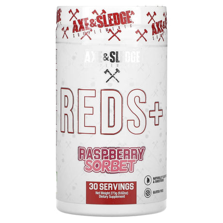 Axe & Sledge Supplements, Reds+, Raspberry Sorbet, 9.62 oz (273 g) - Supply Center USA