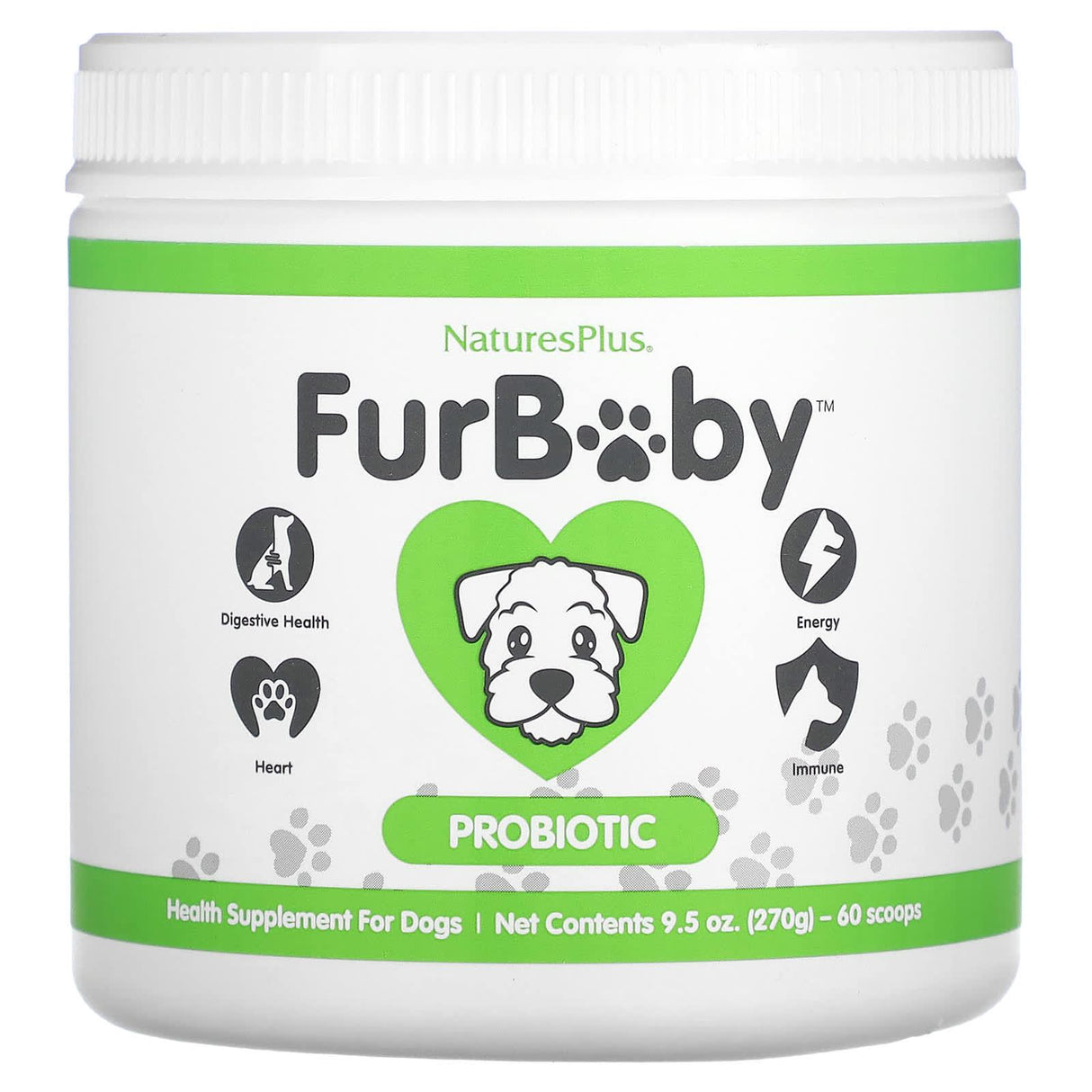 NaturesPlus, FurBaby, Probiotic for Dogs, 9.5 oz (270 g) - Supply Center USA