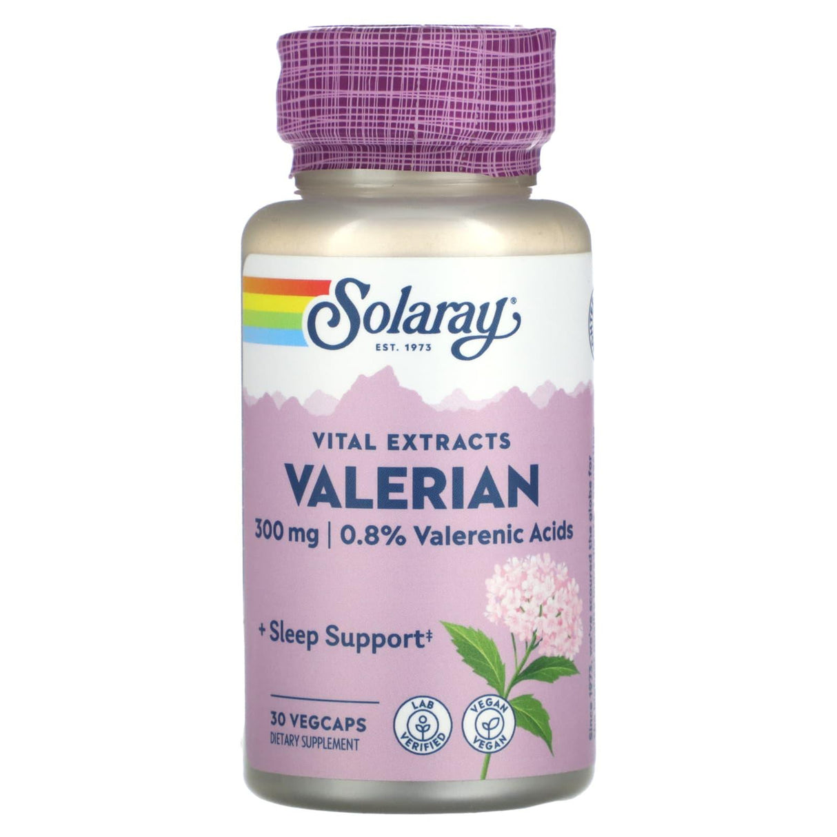 Solaray, Vital Extracts, Valerian, 300 mg, 30 VegCaps - Supply Center USA