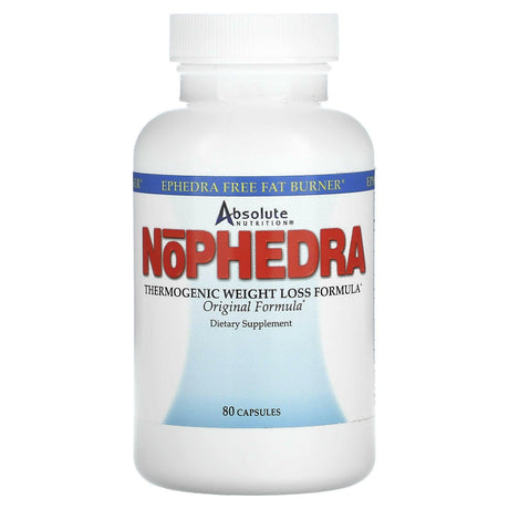 Absolute Nutrition, Nophedra , 80 Capsules - Supply Center USA