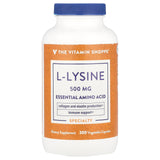 The Vitamin Shoppe, L-Lysine, 500 mg, 300 Vegetable Capsules - Supply Center USA