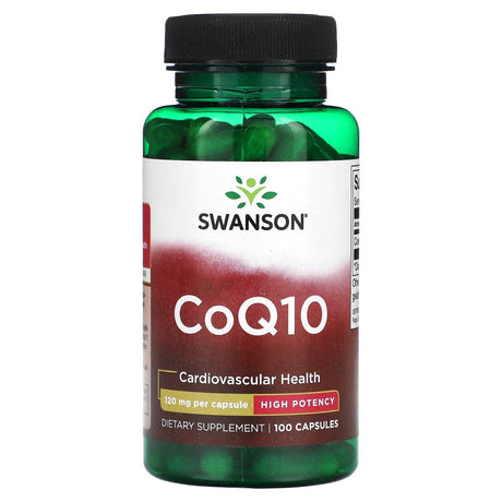 Swanson, CoQ10, High Potency, 120 mg, 100 Capsules - Supply Center USA